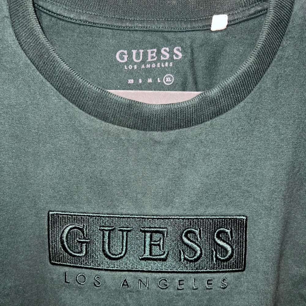 Guess Green Embroidered Tee - Picture 2 of 5